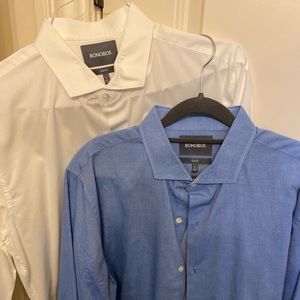 Men’s Bonobos Slim Fit Dress Shirts - Lot of 2
